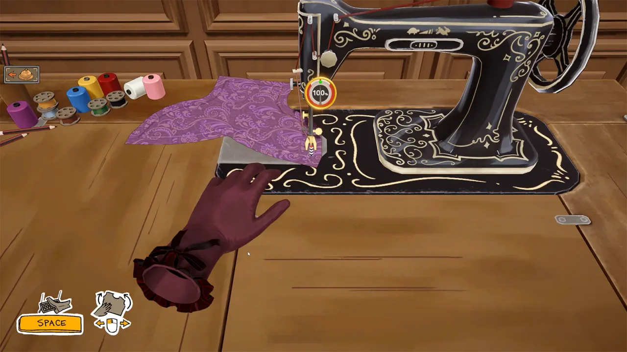 Sewing & dress quality — official game screenshot